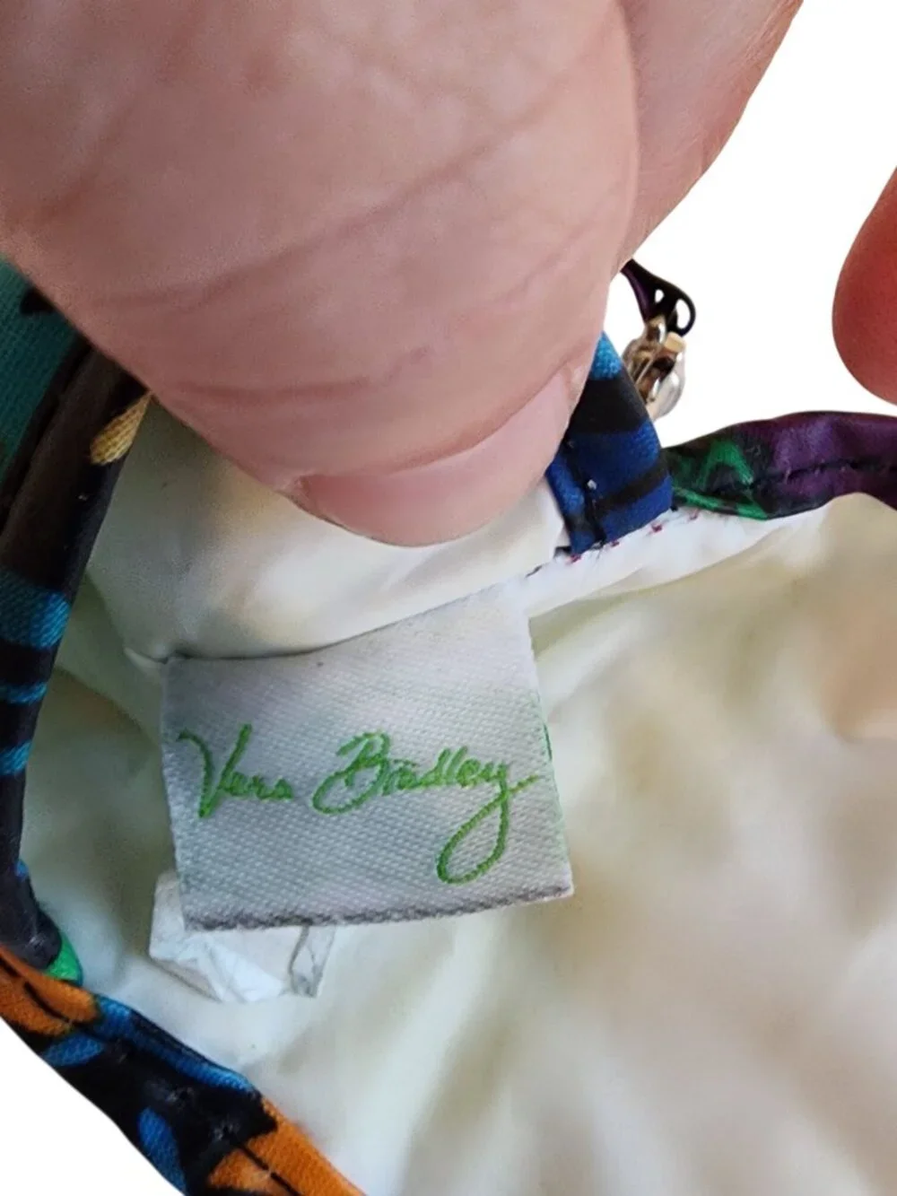 Vera Bradley Pacifier Pod Midnight Blues floral pattern